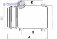 Компрессор Caterpillar C13/C15/C18/C7/C9 OE: 25972-43/30503-25